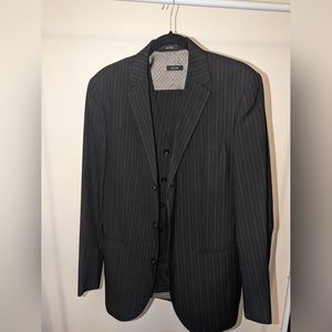 JF J. Ferrar Men's Slim Fit Suit Set